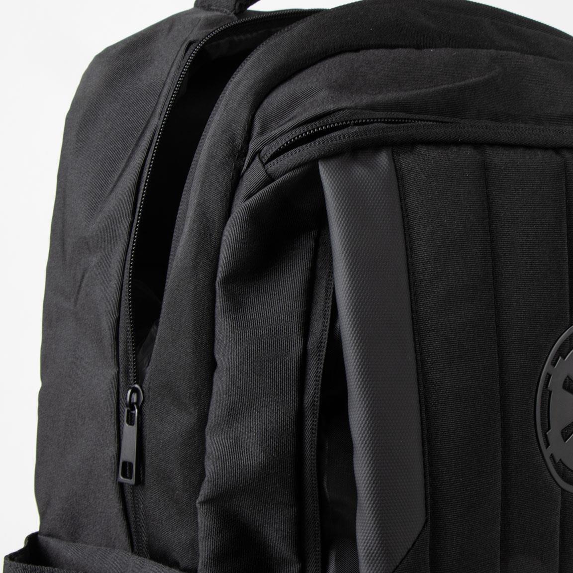 Mochila casual Star Wars para adultos em poliéster com alças ajustáveis, preta. 5/7