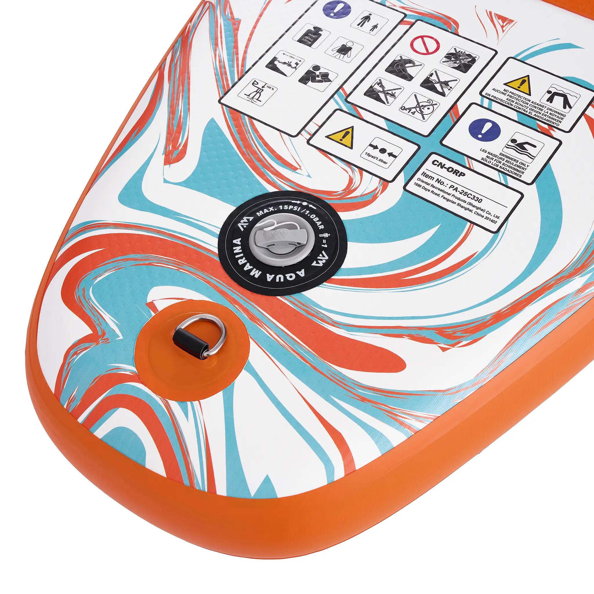 Deska SUP Aqua Marina Pure Air Coast 12.0 Minicombo Orange + POMPKA + BOJKA 4/7