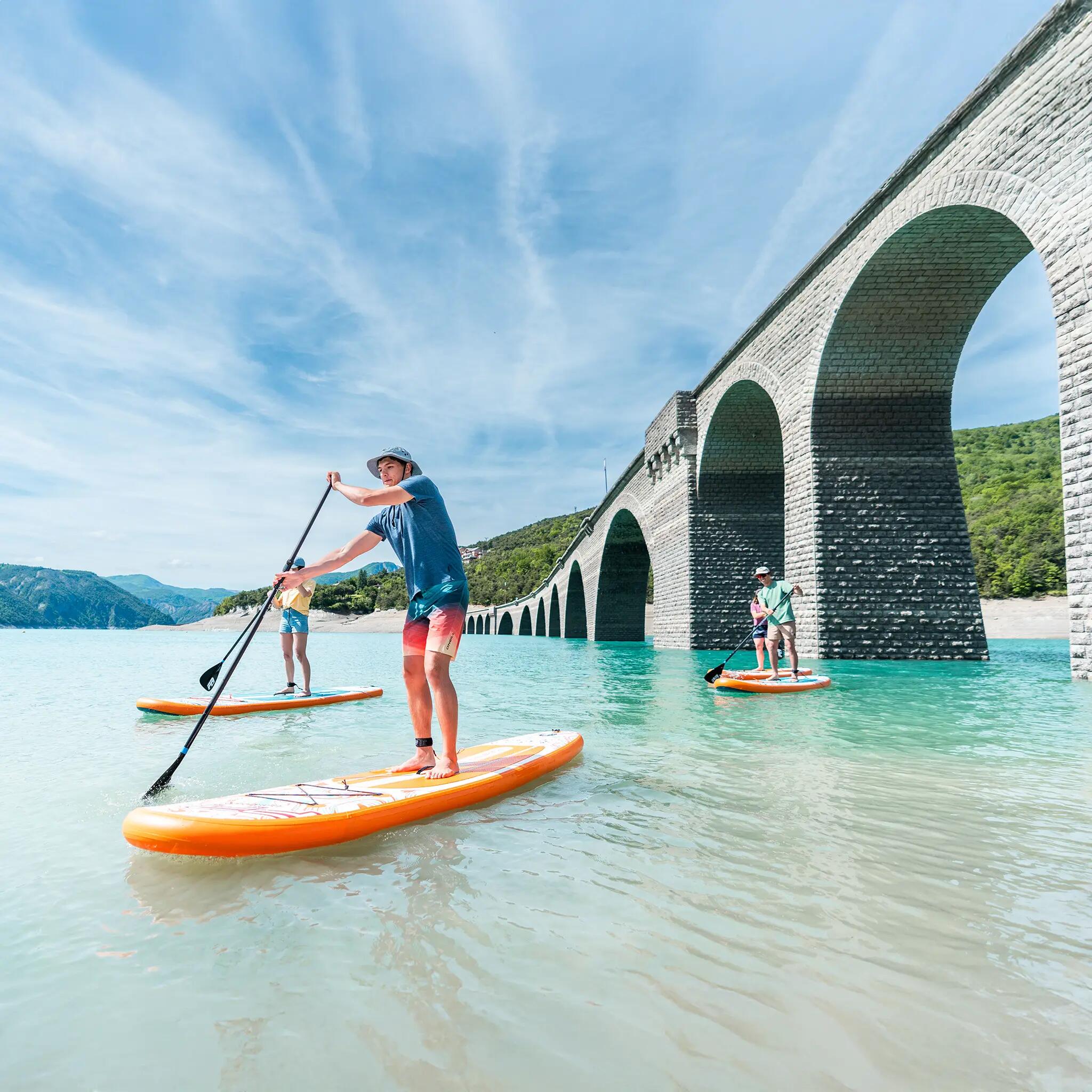 Deska SUP Aqua Marina Pure Air Coast 12.0 Minicombo Orange + POMPKA + BOJKA 6/7