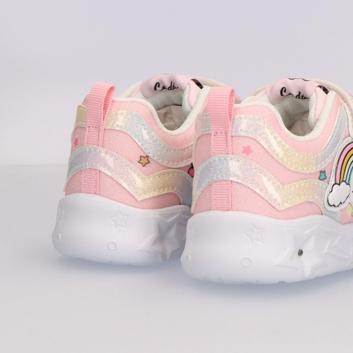 Sapatilhas com luzes criança Hello Kitty com velcro rosa 5/6