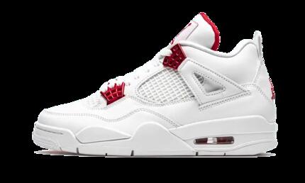 Zapatillas - Baloncesto - Air Jordan 4 Retro - Blanco/Rojo