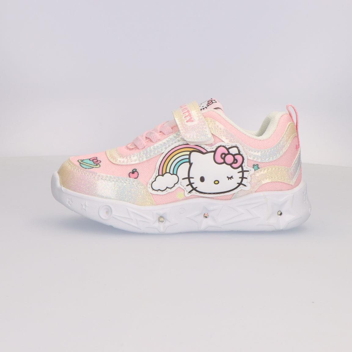 Sapatilhas com luzes criança Hello Kitty com velcro rosa 4/6