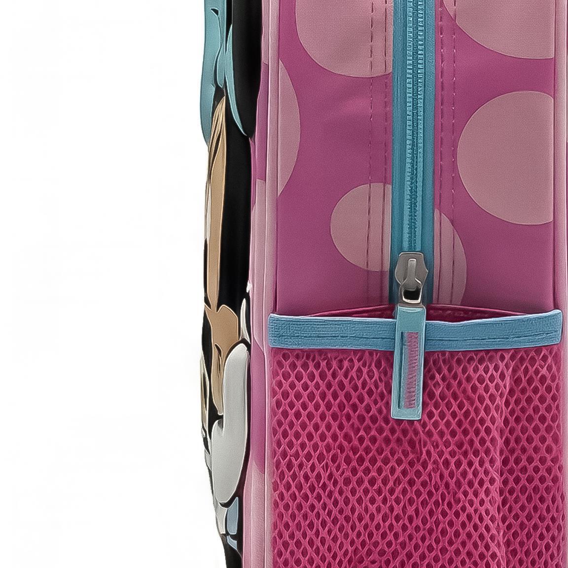 Zaino scolastico per bambini di Minnie Mouse in 3D, realizzato in poliestere ed 3/6