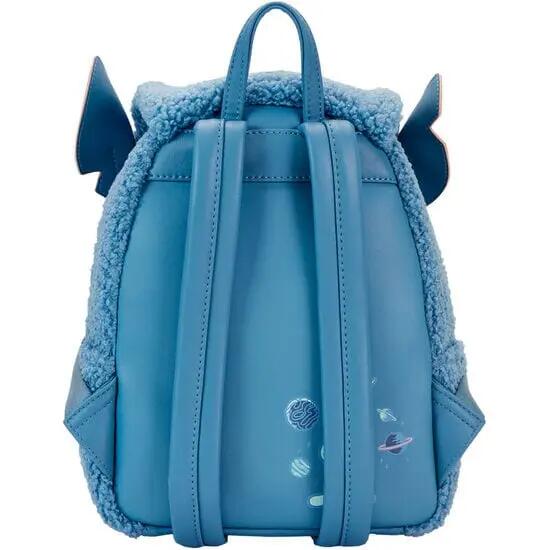 Zaino Stitch in peluche per adulti con spallacci regolabili e tasche laterali 5/7