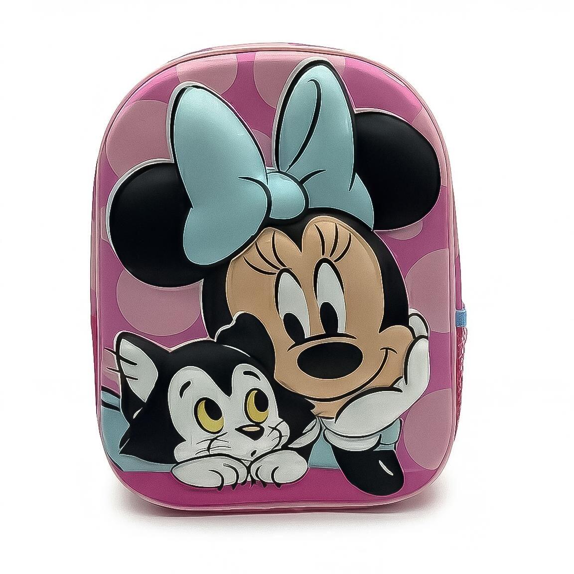 Zaino scolastico per bambini di Minnie Mouse in 3D, realizzato in poliestere ed 4/6