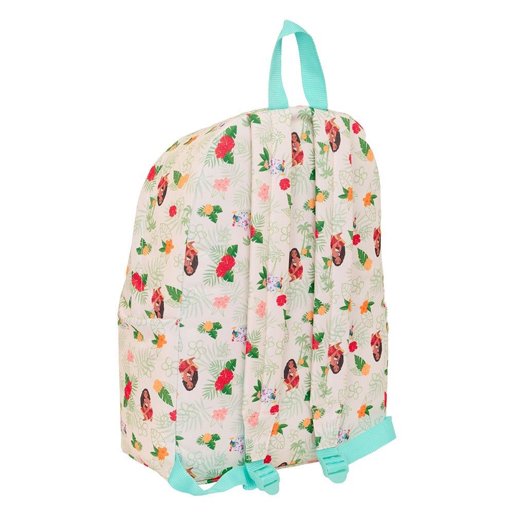 Mochila infantil Vaiana para laptop de 14,1" com bolso frontal, bege. 2/4