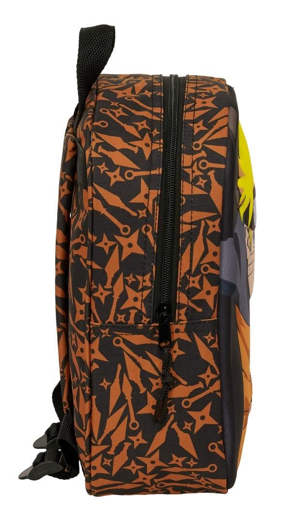Sac à dos 3D Naruto pour enfants avec fermeture éclair noire et orange 3/3