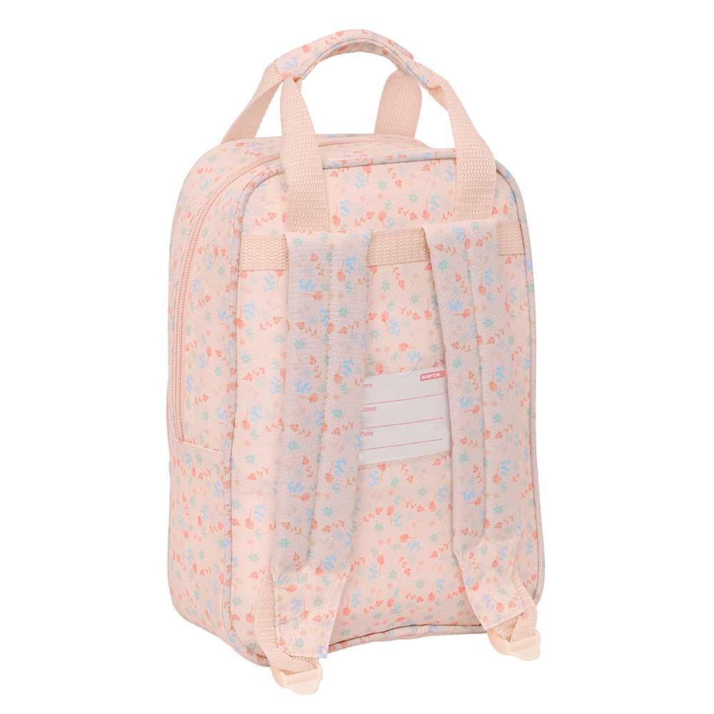 Mochila infantil Sophie the Giraffe com bolso frontal, resistente à água, rosa. 2/3