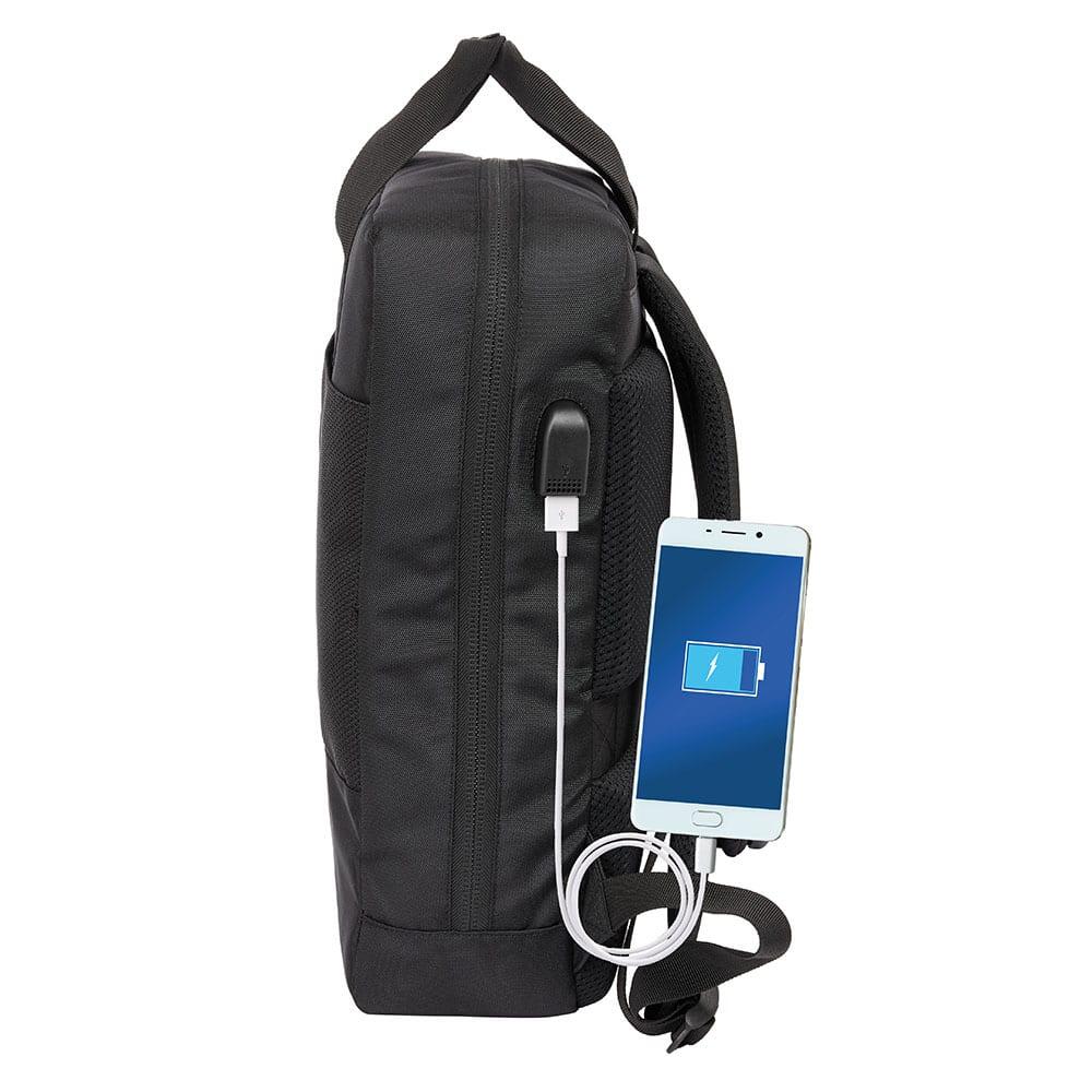 Mochila Real Madrid para Adultos para Laptop de 13,3" com Porta USB e Bolso 3/5