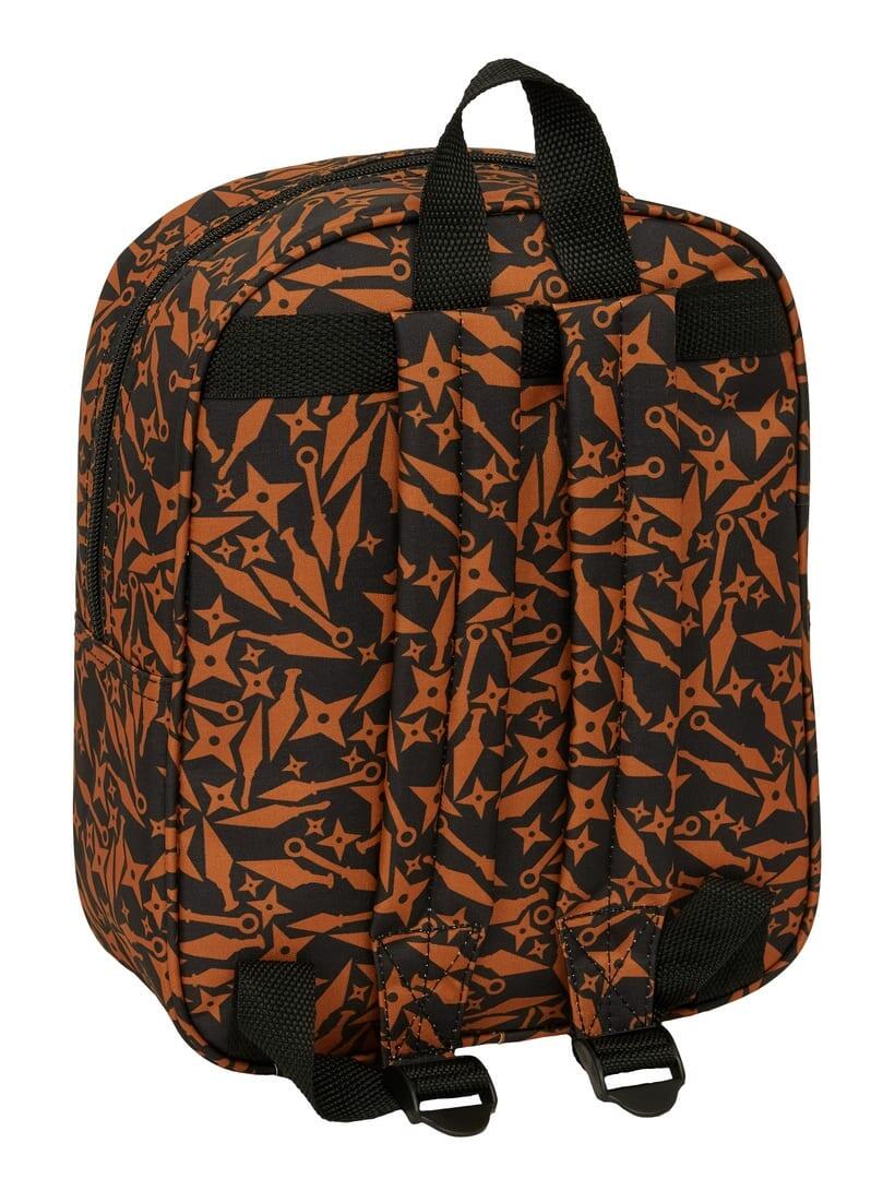 Sac à dos 3D Naruto pour enfants avec fermeture éclair noire et orange 2/3