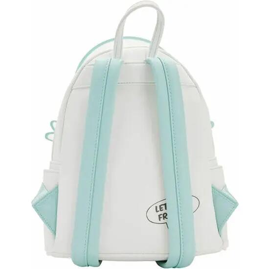Zaino Casper Mini per adulti, in poliuretano, con spallacci regolabili, bianco. 3/3