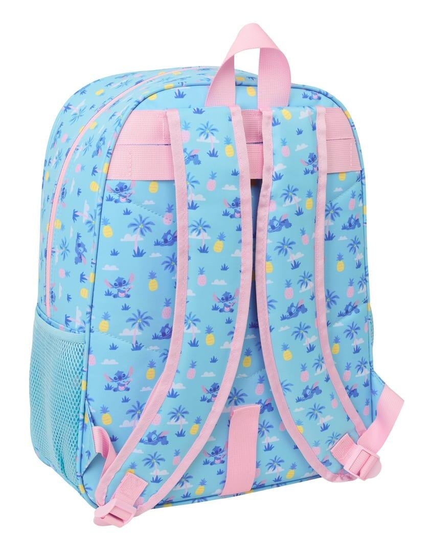 Sac à dos scolaire Stitch pour enfants, adaptable à une valise à roulettes, avec 2/3