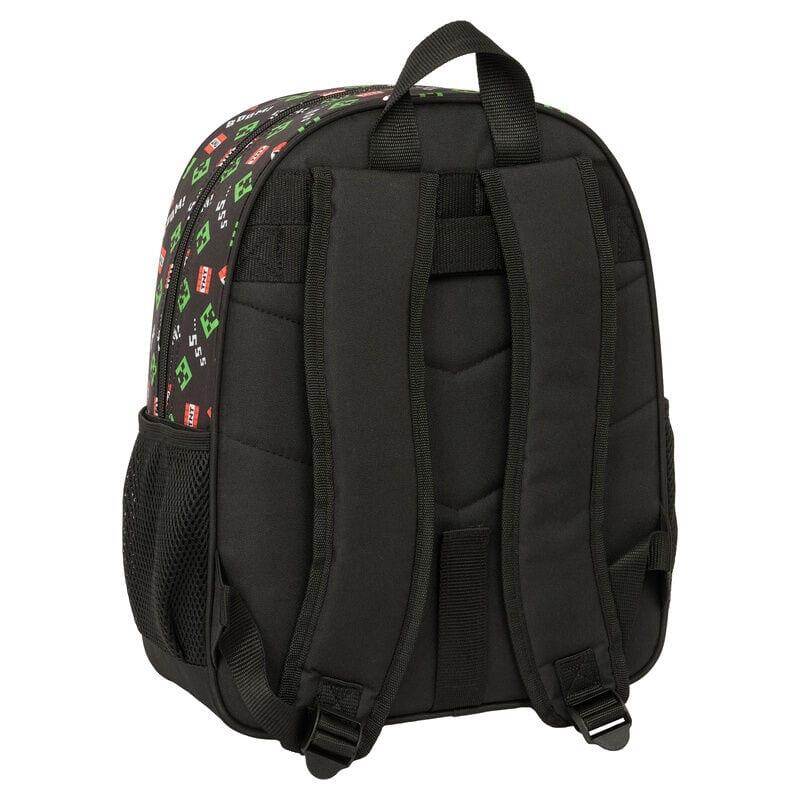 Sac à dos scolaire Minecraft pour enfants, adaptable à une valise à roulettes 2/3