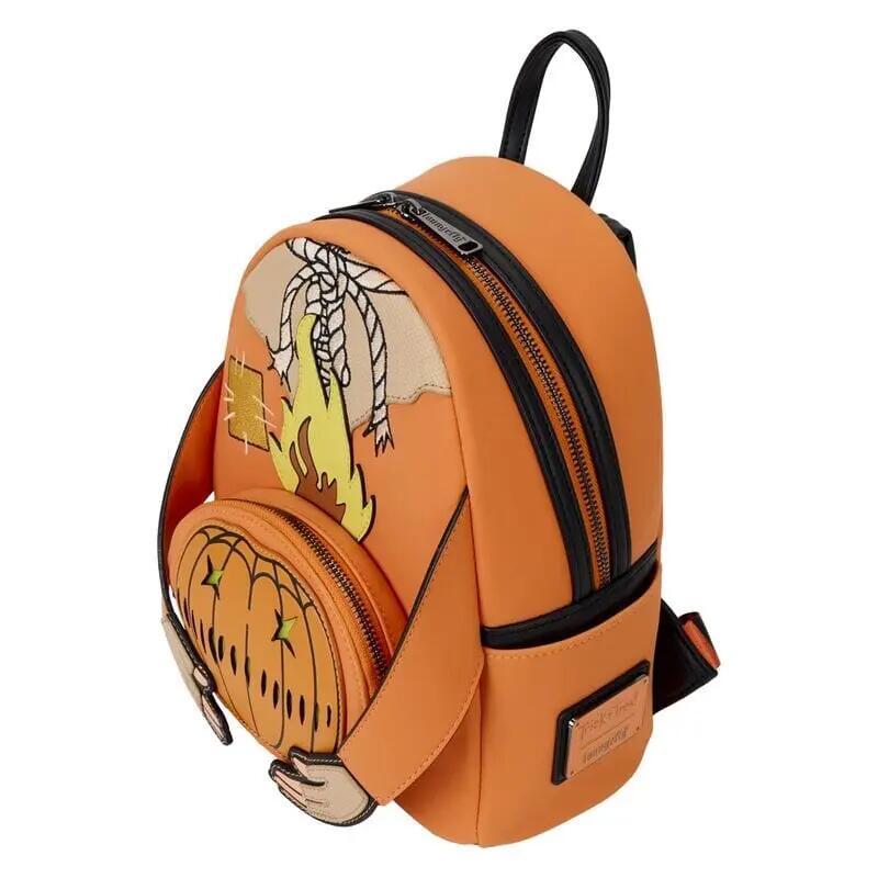 Zaino Sam Trick R Treat per adulti in ecopelle con tasca arancione 4/4