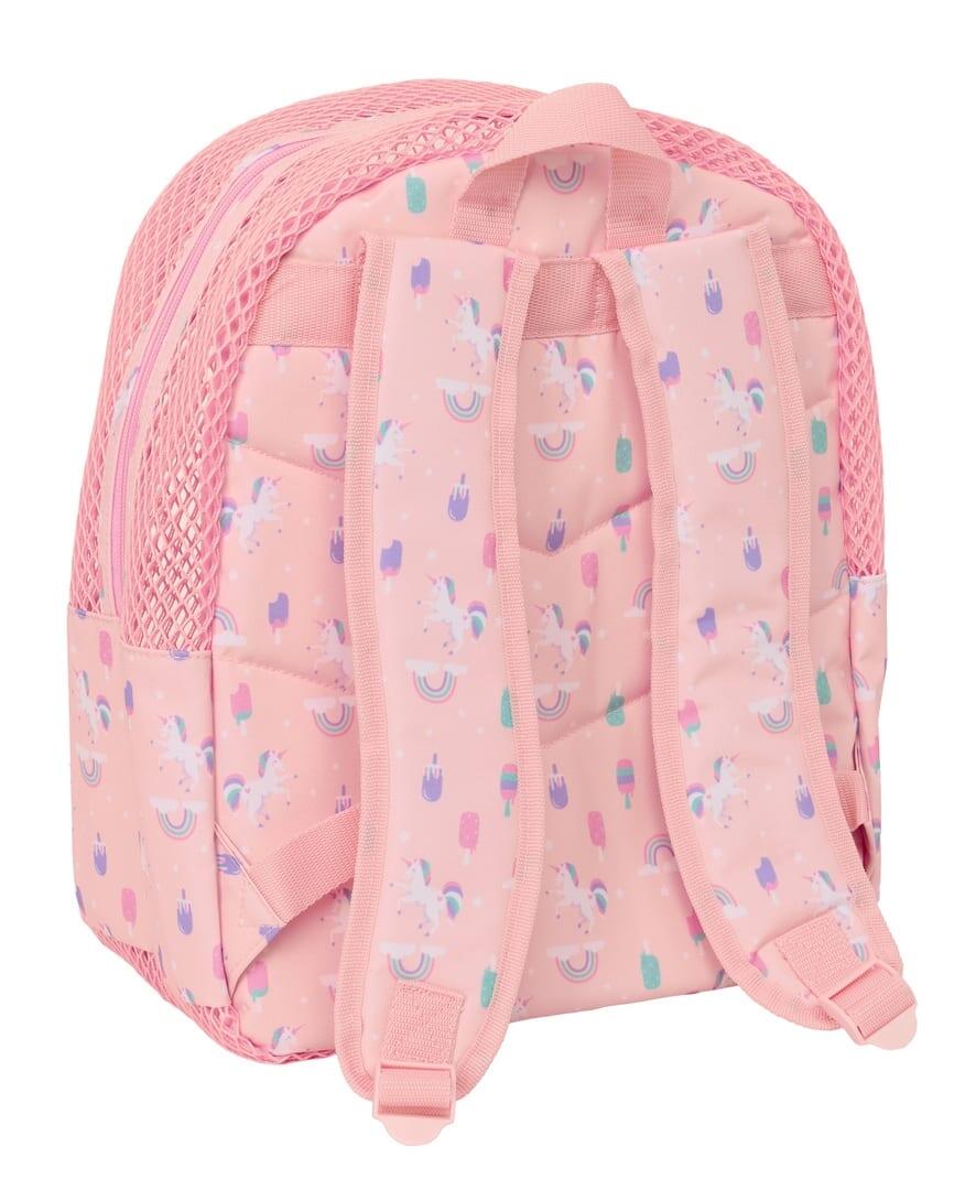 Mochila infantil Unicórnio em malha anti-areia com alças acolchoadas, rosa 2/3
