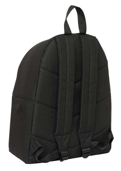 Mochila infantil Kings League com bolso frontal e costas acolchoadas, preta. 2/4