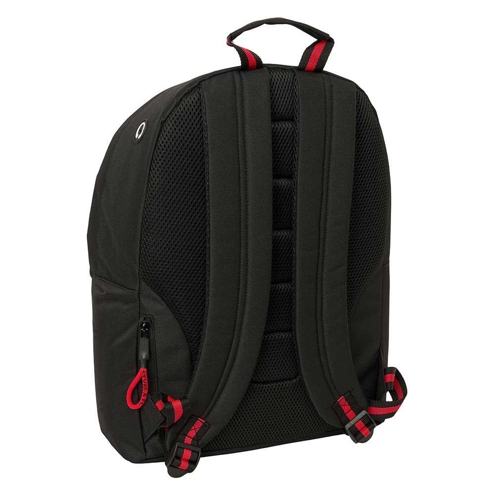 Mochila Sevilla FC para adultos, para laptop de 14,1", com bolso frontal - Preta 2/4