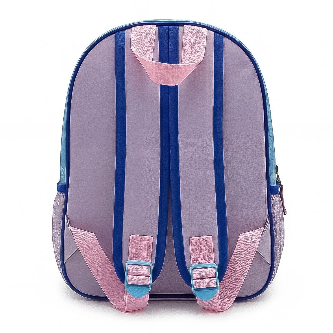 Mochila escolar infantil Frozen 3D feita de poliéster e EVA com alças ajustáveis 2/6