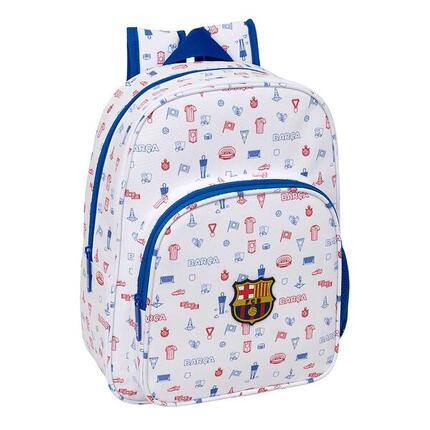 Sac à dos scolaire FC Barcelone pour enfant, adaptable à une valise à roulettes