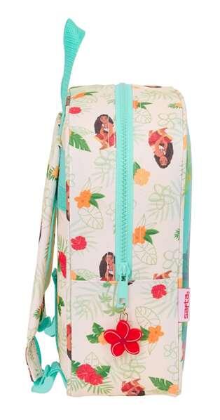 Mochila infantil Vaiana, adaptável a carrinhos de compras, com zíper turquesa. 3/5