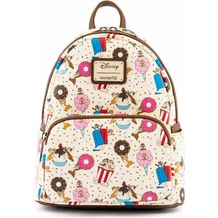 Sac à dos Minnie Mouse pour adulte avec poche avant, en cuir végétalien, rose