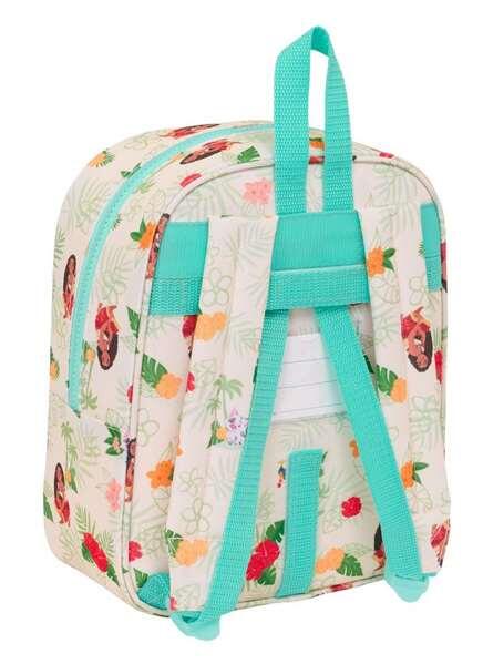 Mochila infantil Vaiana, adaptável a carrinhos de compras, com zíper turquesa. 5/5
