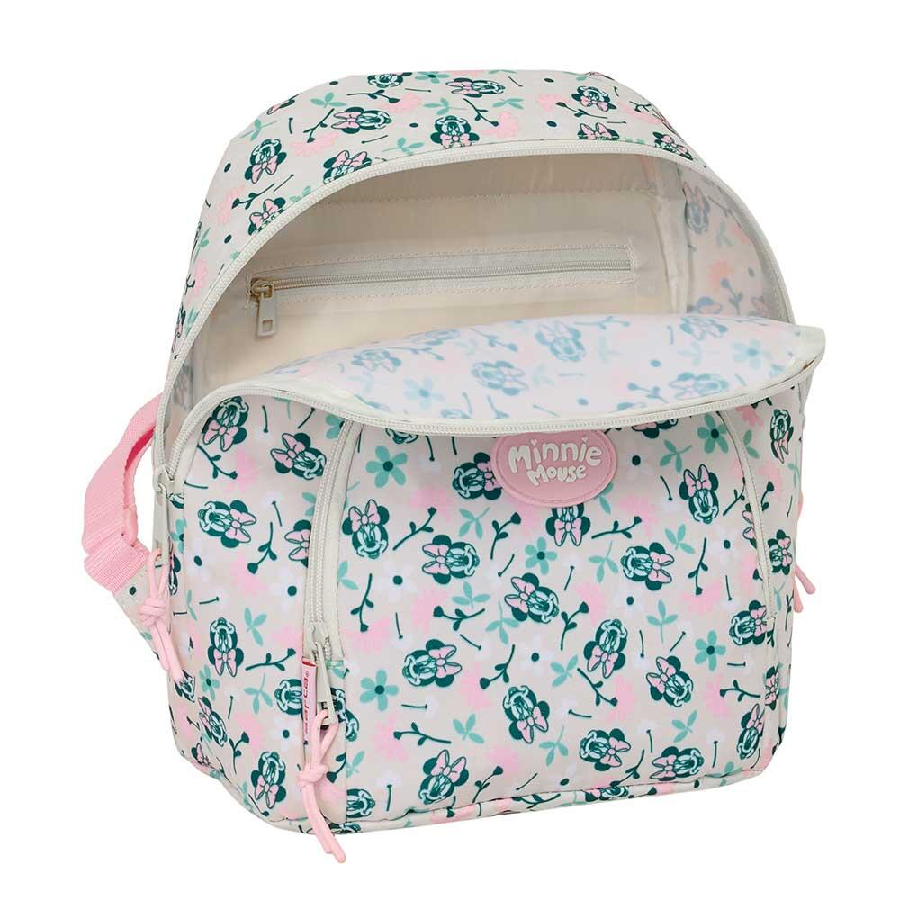 Mochila infantil mini da Minnie Mouse com bolso frontal e zíper - Rosa 4/4