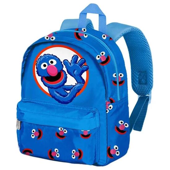Elmo Kinder-Schulrucksack mit Vordertasche, 22 x 27 x 9 cm, Rot