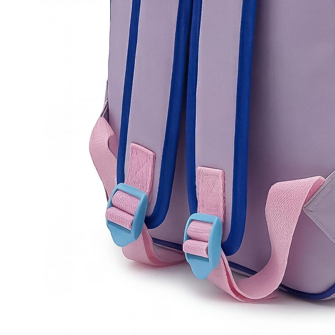 Mochila escolar infantil Frozen 3D feita de poliéster e EVA com alças ajustáveis 4/6