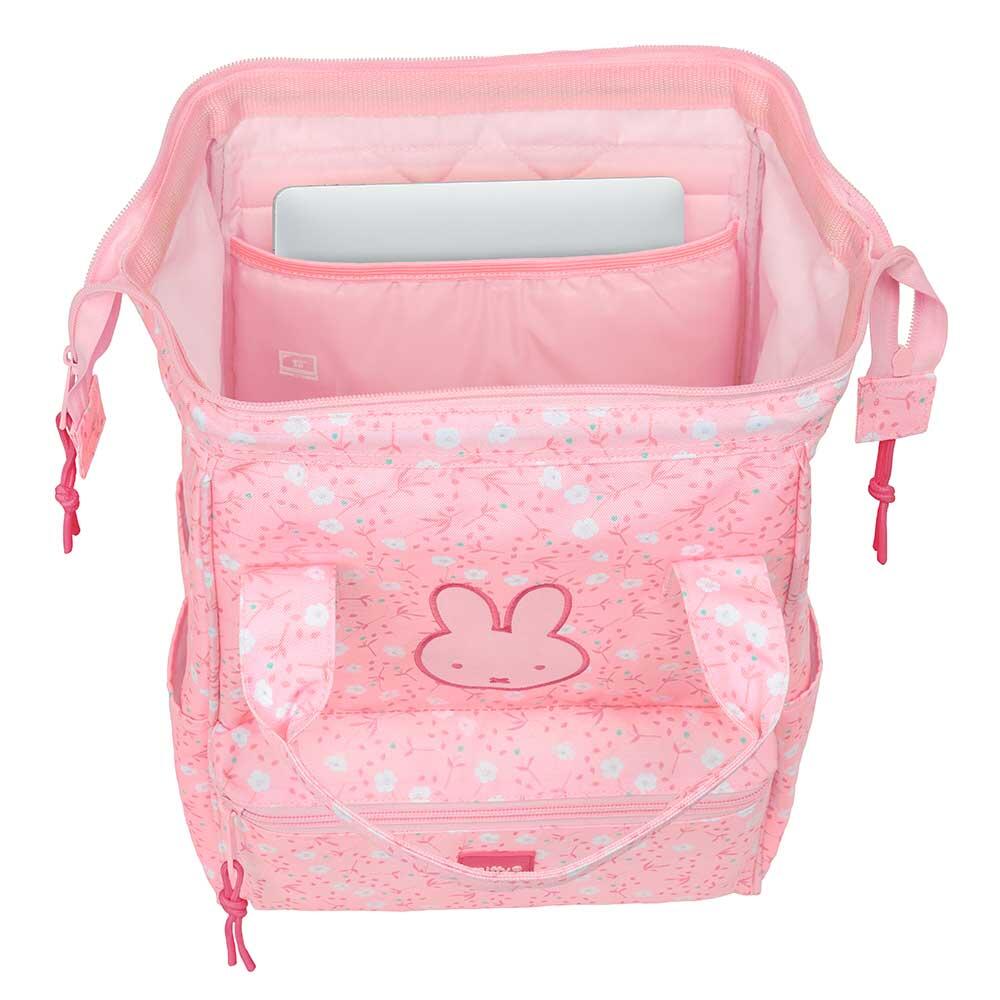 Mochila infantil Miffy com bolso frontal e compartimento para laptop de 13" 2/2