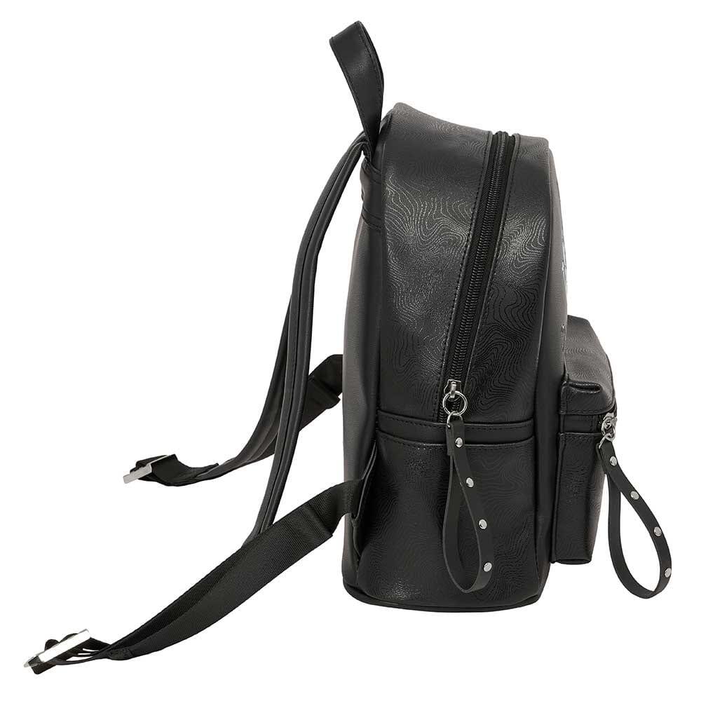 Mochila infantil mini K-Pop Demon Hunters com bolso frontal - Preta 3/3