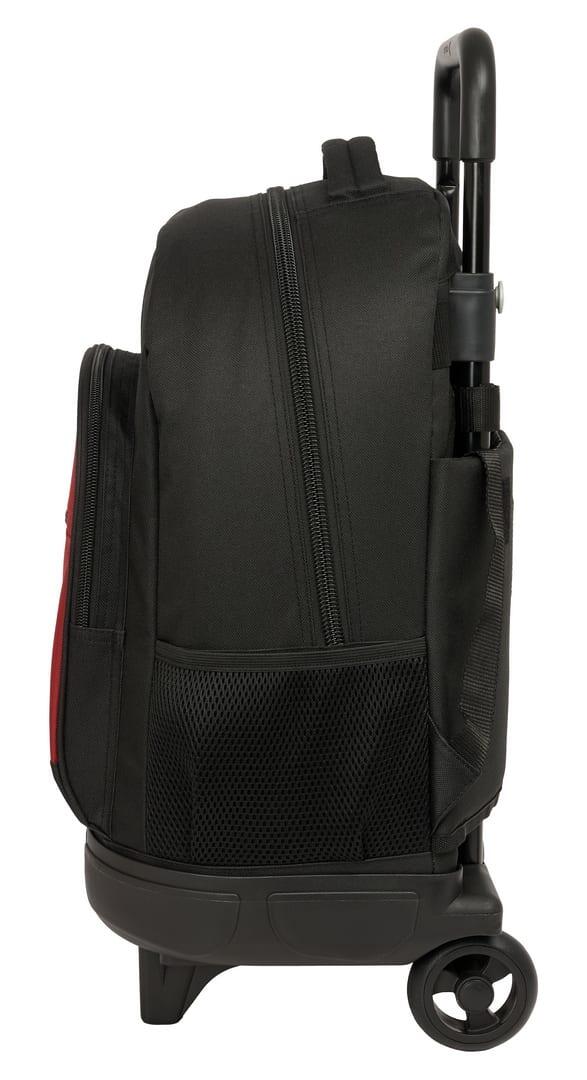 Mochila escolar infantil de Hogwarts com rodas removíveis e bolso vermelho. 3/3