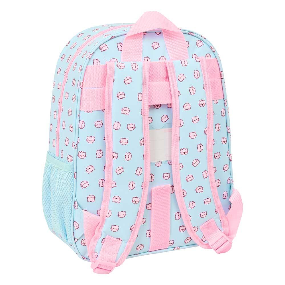 Sac à dos scolaire pour enfants Pembe le chat rose, adaptable à une voiture 2/3
