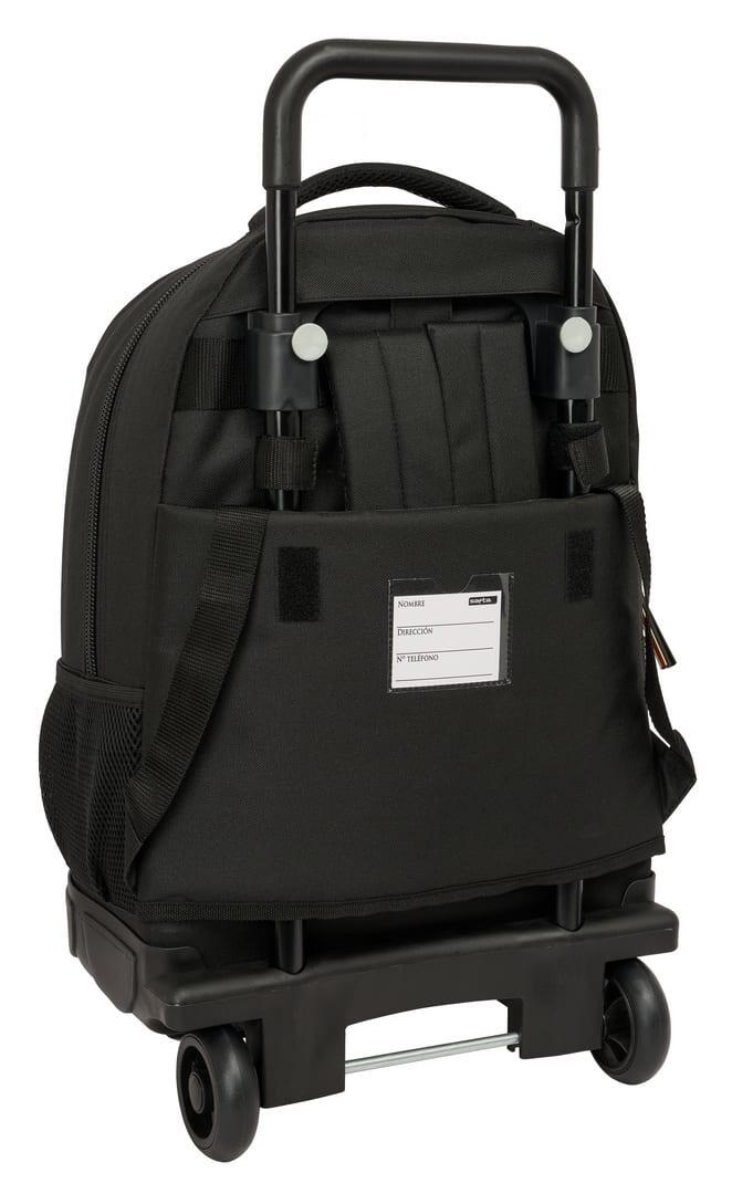 Mochila escolar infantil de Hogwarts com rodas removíveis e bolso vermelho. 2/3