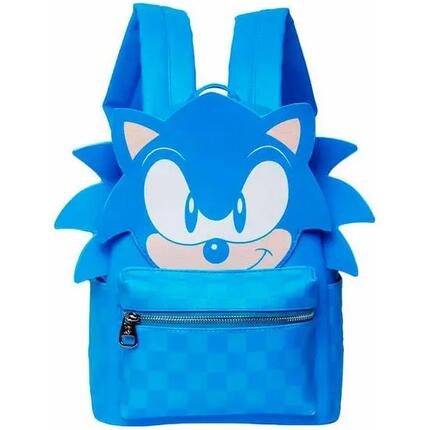 Sac à dos enfant Sonic 31 cm avec poches avant et latérales, bleu