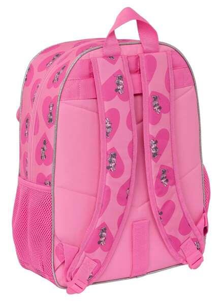 Sac à dos scolaire Minnie Mouse pour enfant, adaptable à une caddie, avec poche 4/6
