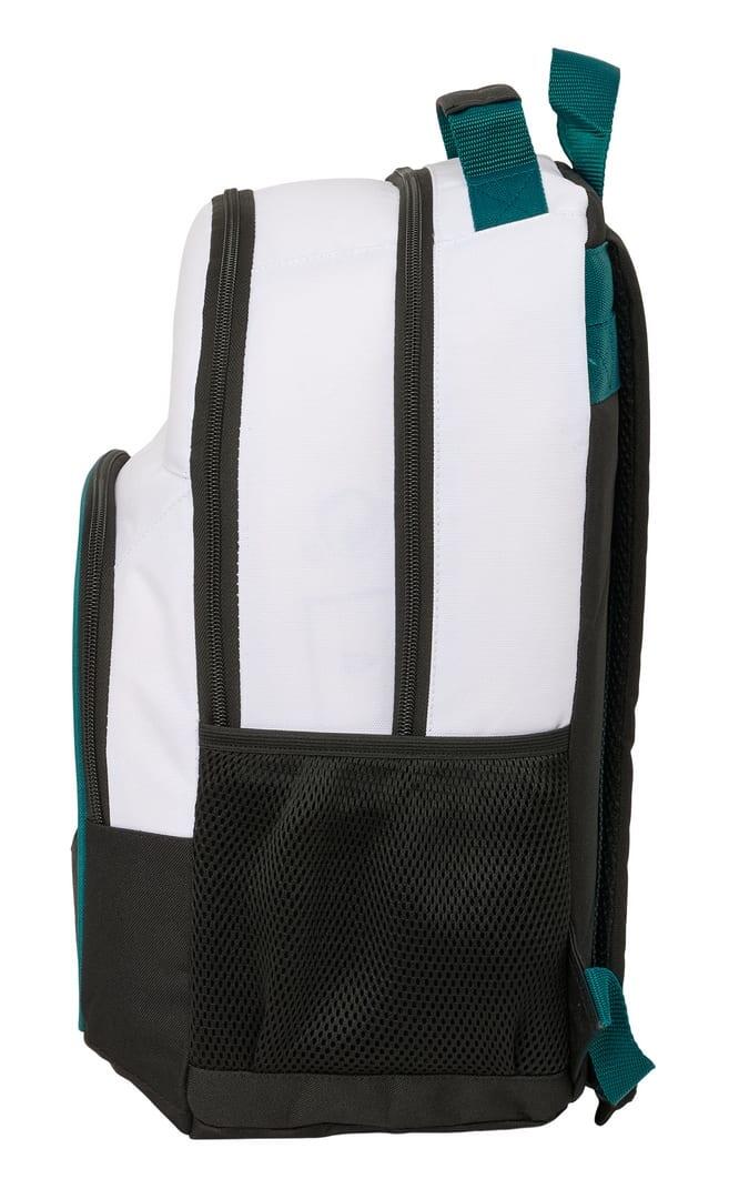 Mochila escolar infantil do Real Madrid, adaptável a carrinhos, com 3/3