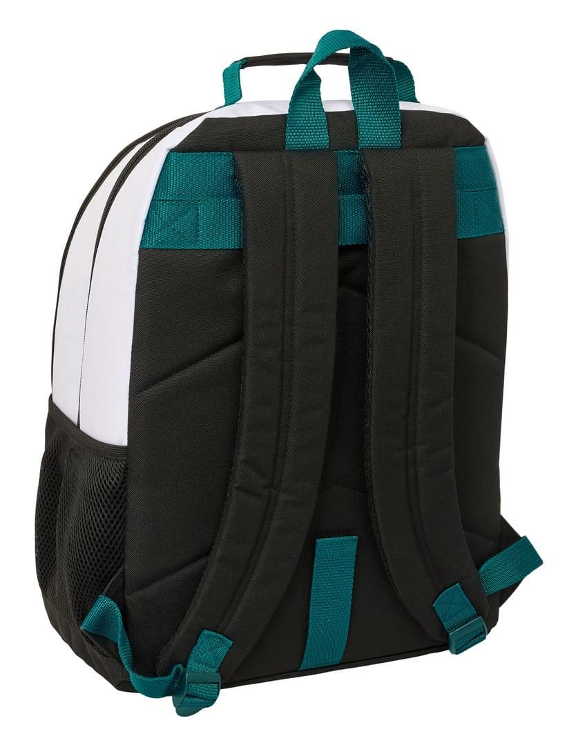 Mochila escolar infantil do Real Madrid, adaptável a carrinhos, com 2/3