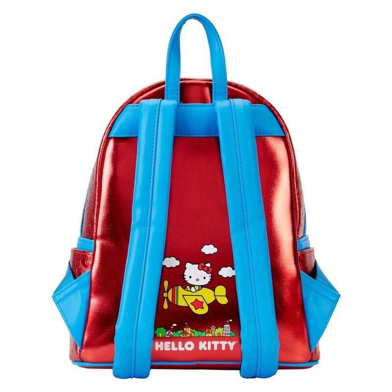 Mochila infantil Hello Kitty de 50º aniversário com alças ajustáveis, vermelha 4/4
