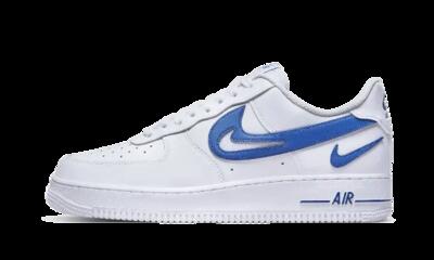 Scarpe - basse swoosh ritagliato - air force 1 '07 fm - bianco/game royal