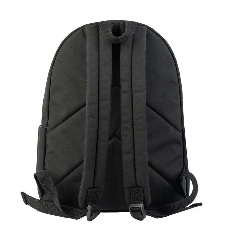 Ketnipz Erwachsenen-Rucksack aus Polyester mit Vordertasche, Schwarz 2/4