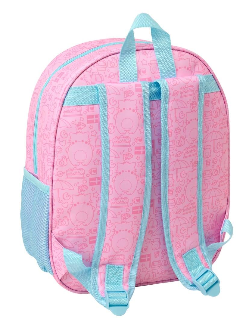 Sac à dos enfant Pembe 3D avec porte-bouteille et poignées rembourrées, rose et 2/3