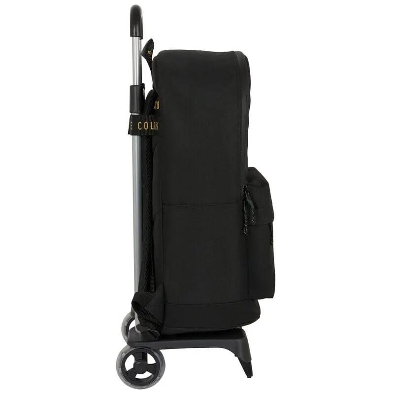 Zaino scolastico per bambini del Real Madrid con trolley e tasca frontale - Nero 3/3