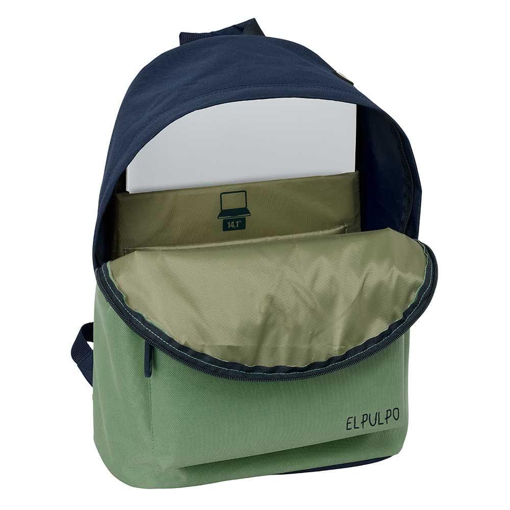 Octopus 14,1″ Laptop-Rucksack für Erwachsene mit Vordertasche – Grün 4/4