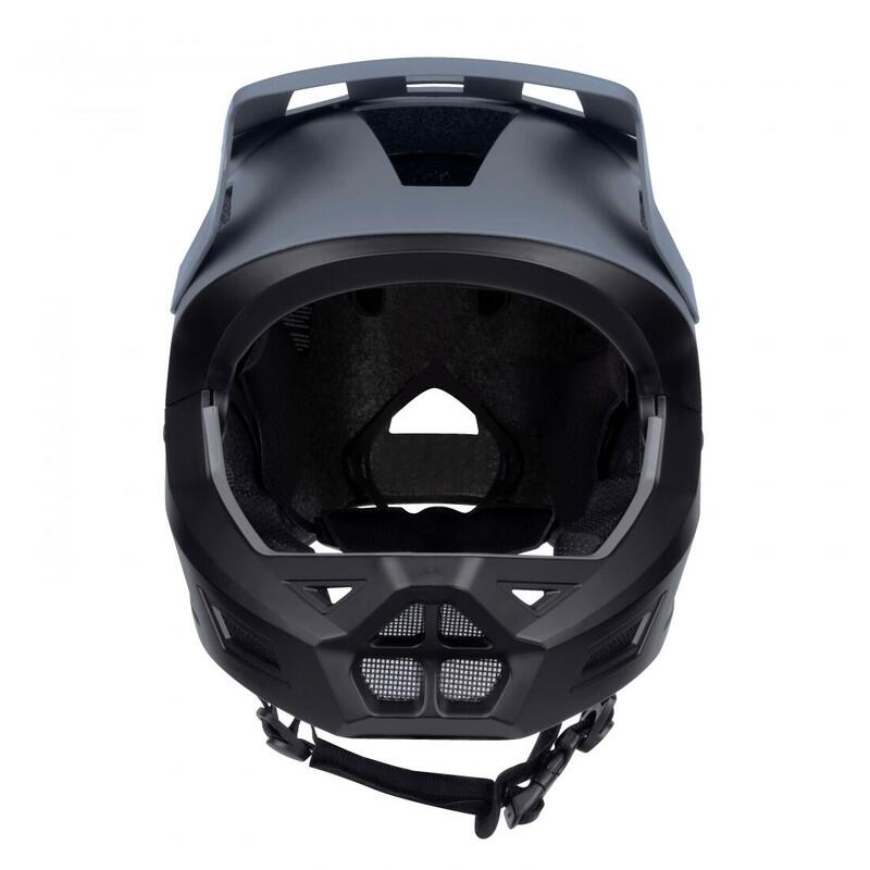 Cască Force DROP downhill, gri-negru L-XL (58-61 CM)