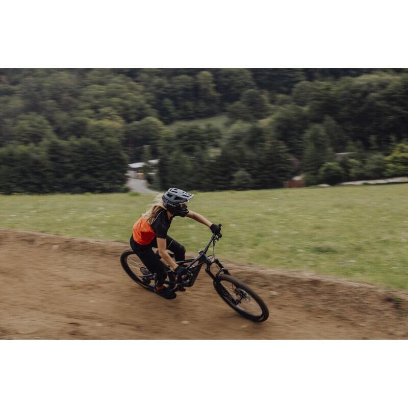 Cască Force DROP downhill, gri-negru L-XL (58-61 CM)