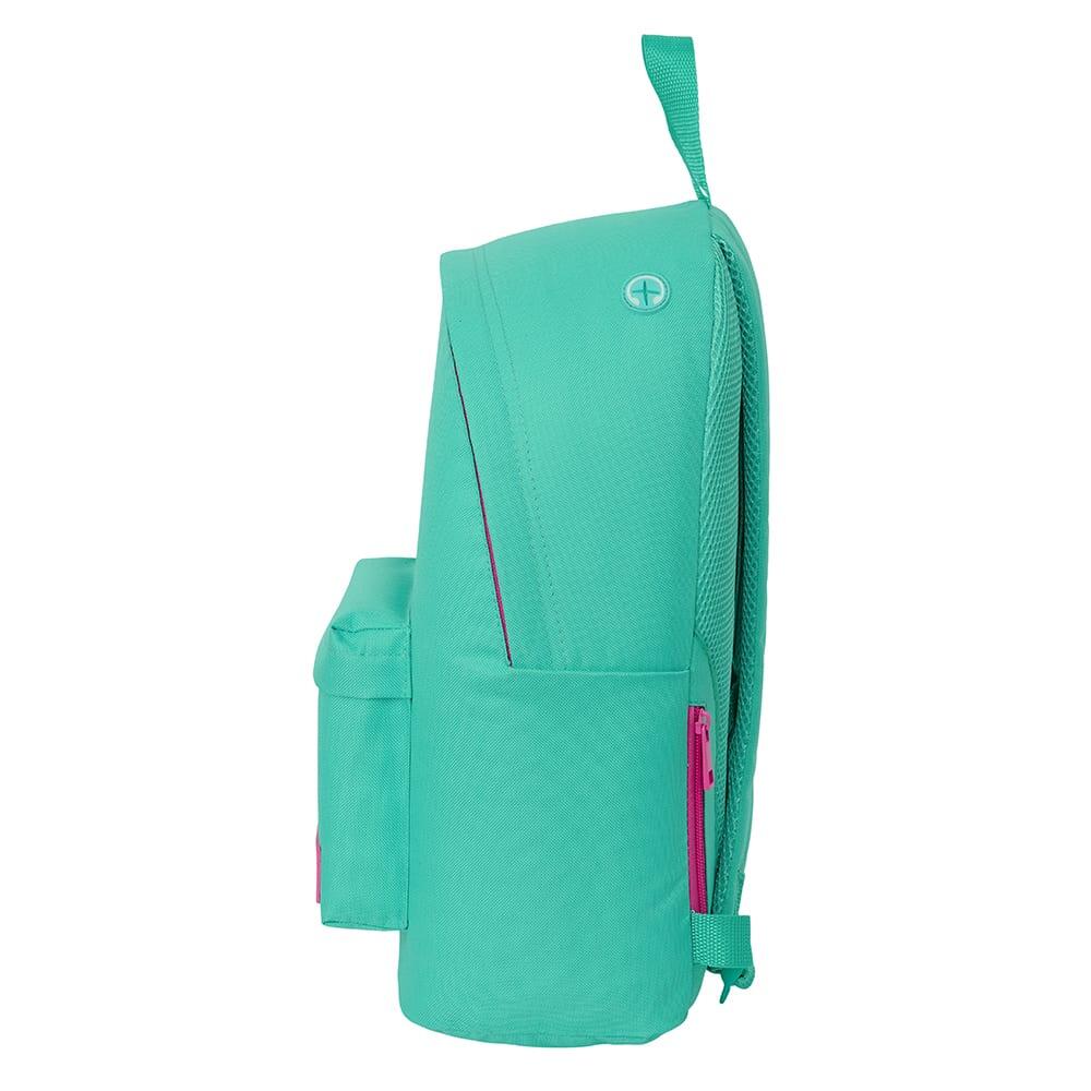Mochila Nait Nait para laptop de 14,1" com bolso frontal - Verde 3/5