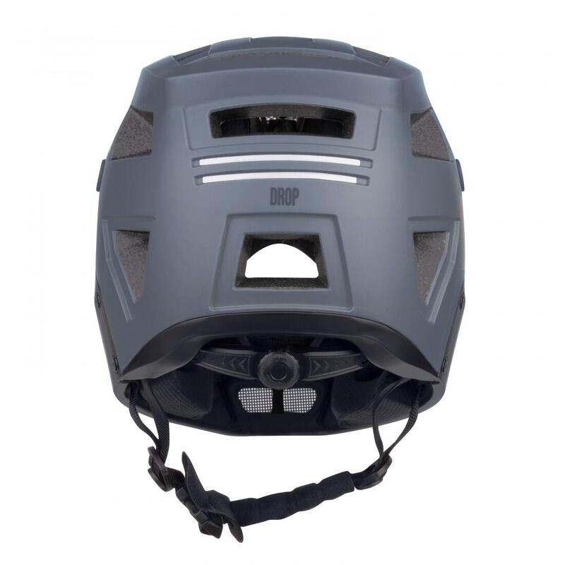 Cască Force DROP downhill, gri-negru L-XL (58-61 CM)