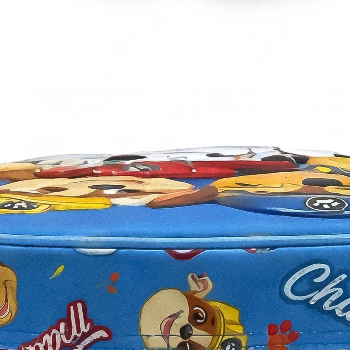 Mochila escolar infantil 3D da Patrulha Canina em poliéster e EVA, azul. 5/6