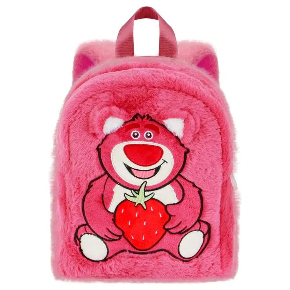 Mochila de Peluche Infantil Lotso Toy Story con Cremallera Rosa 4/6